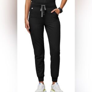 Figs Zamora High Waisted Jogger Scrub Pants 1.0 scrunch waist